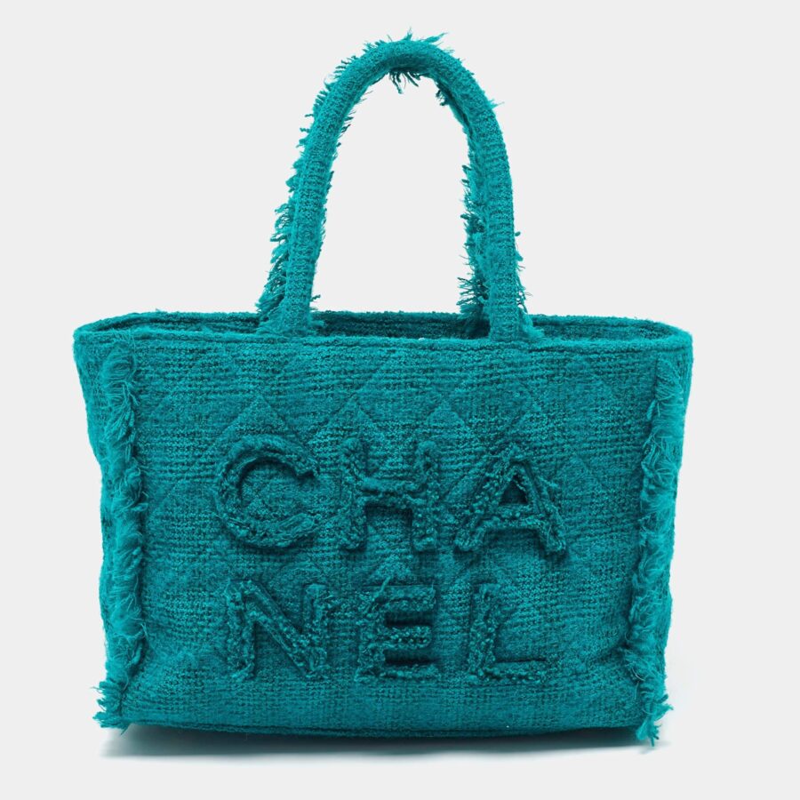Chanel Medium Green Elegant Tote Bag | Studio Nafay