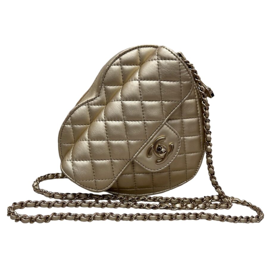 Chanel Large Lambskin Gold Handbag | Studio Nafay