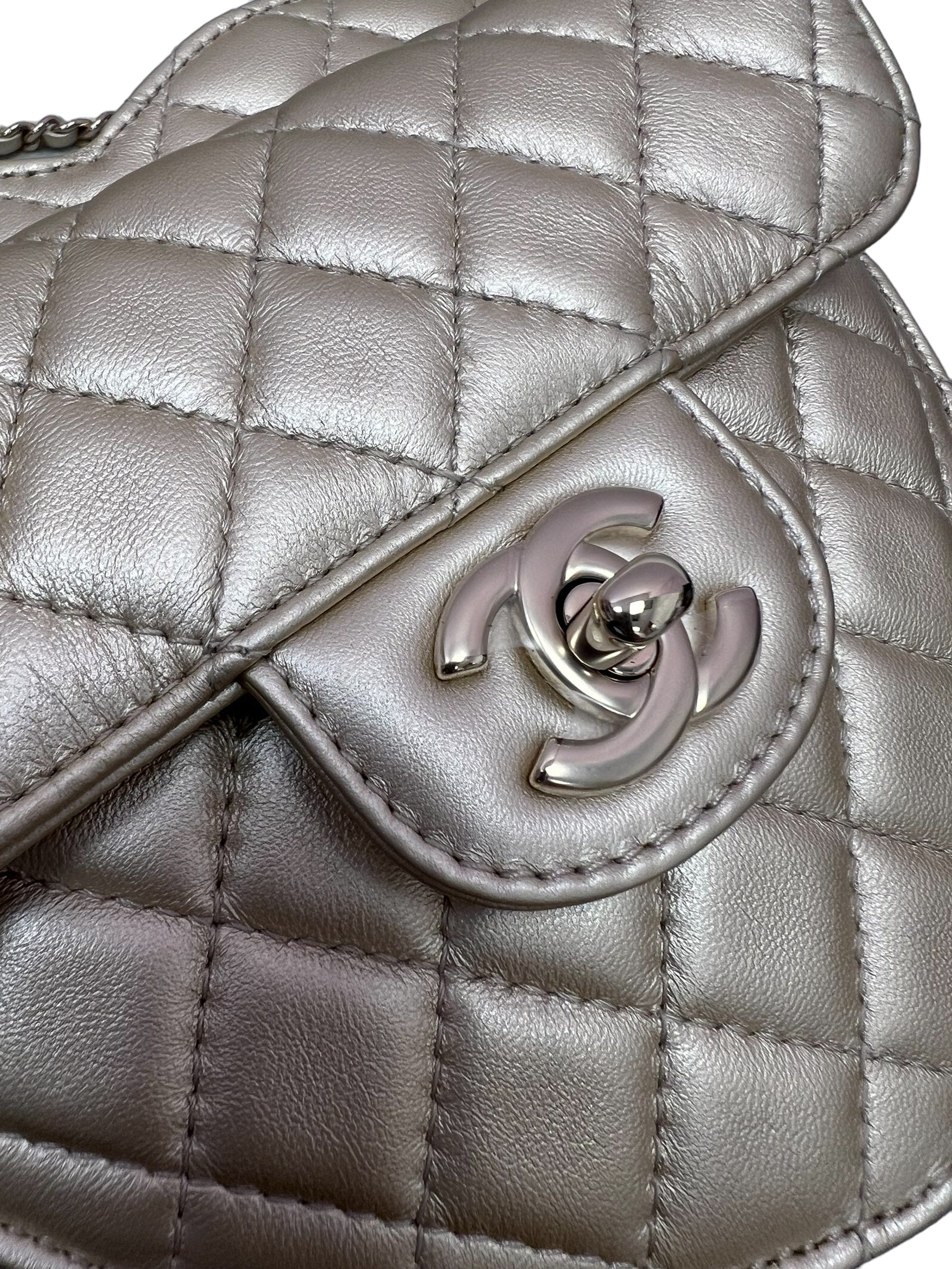 Chanel Large Lambskin Gold Handbag