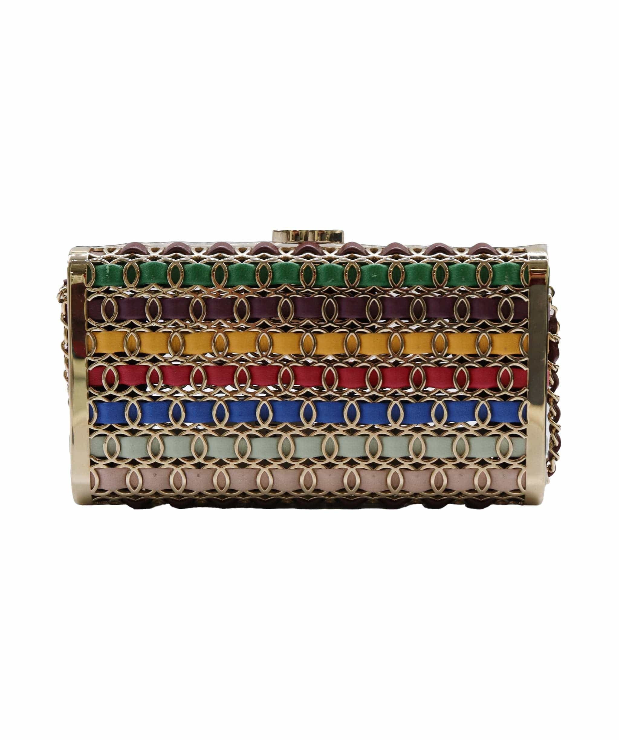Chanel Leather Gold Elegant Clutch 2