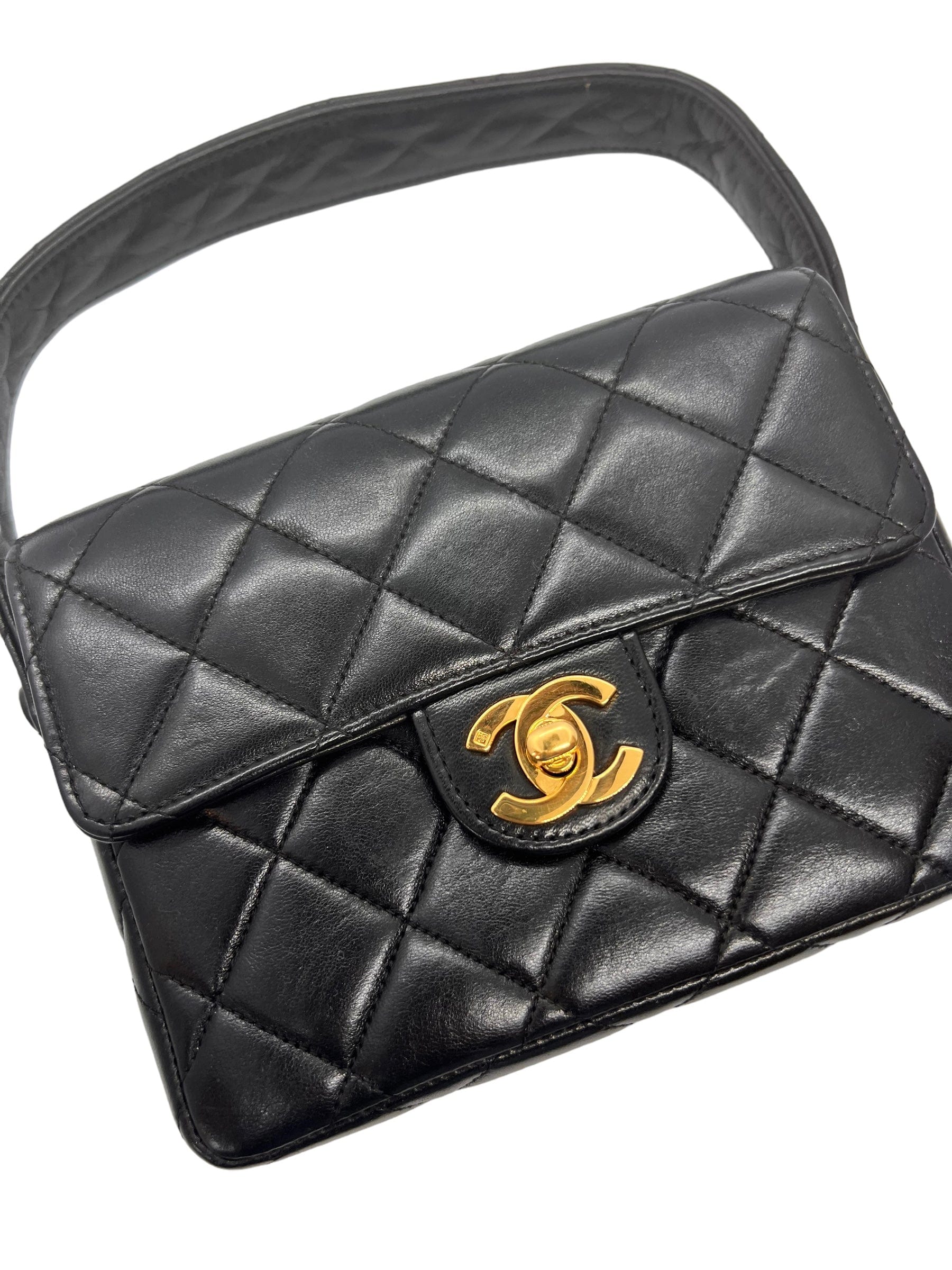 Chanel Mini Lambskin Black Shoulder Bag 3