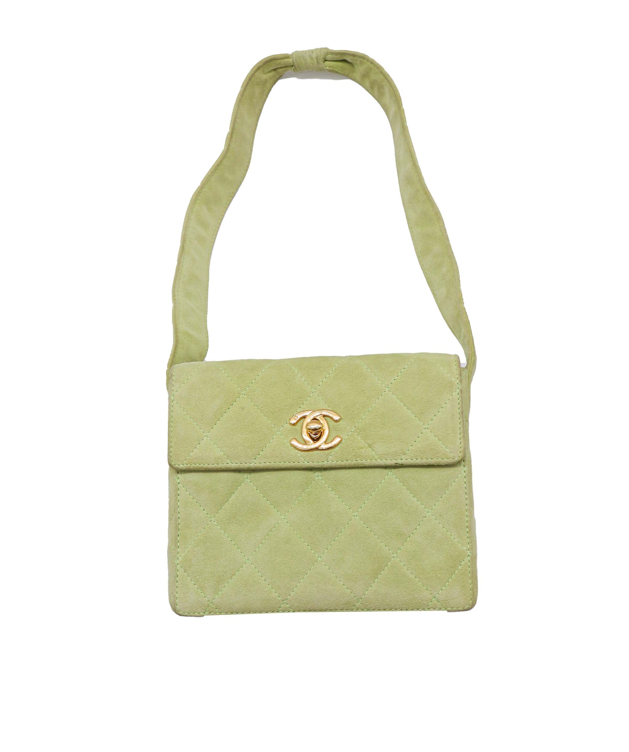 Chanel Flap Quilted Gold Crossbody Bag