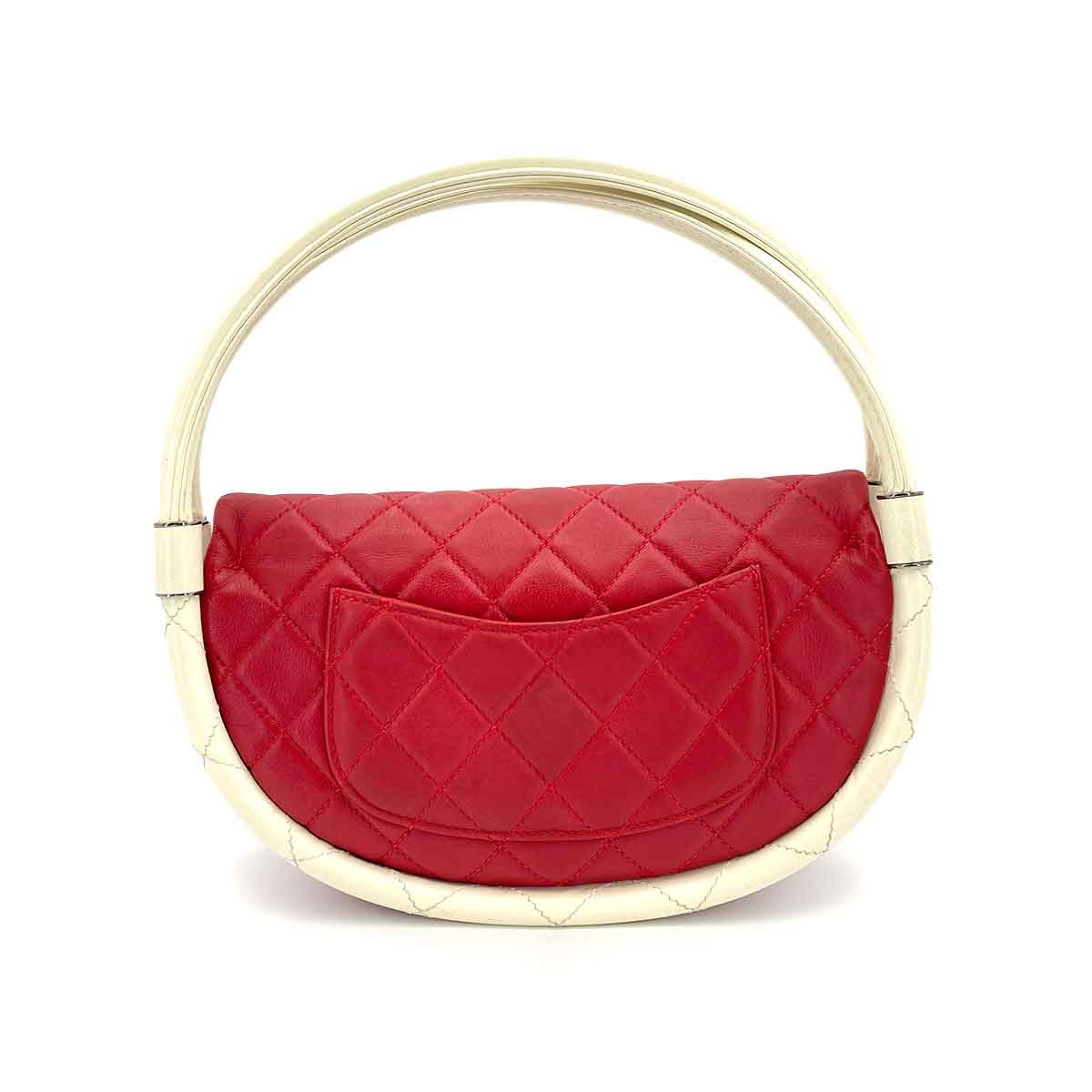 Chanel Lambskin White Elegant Handbag