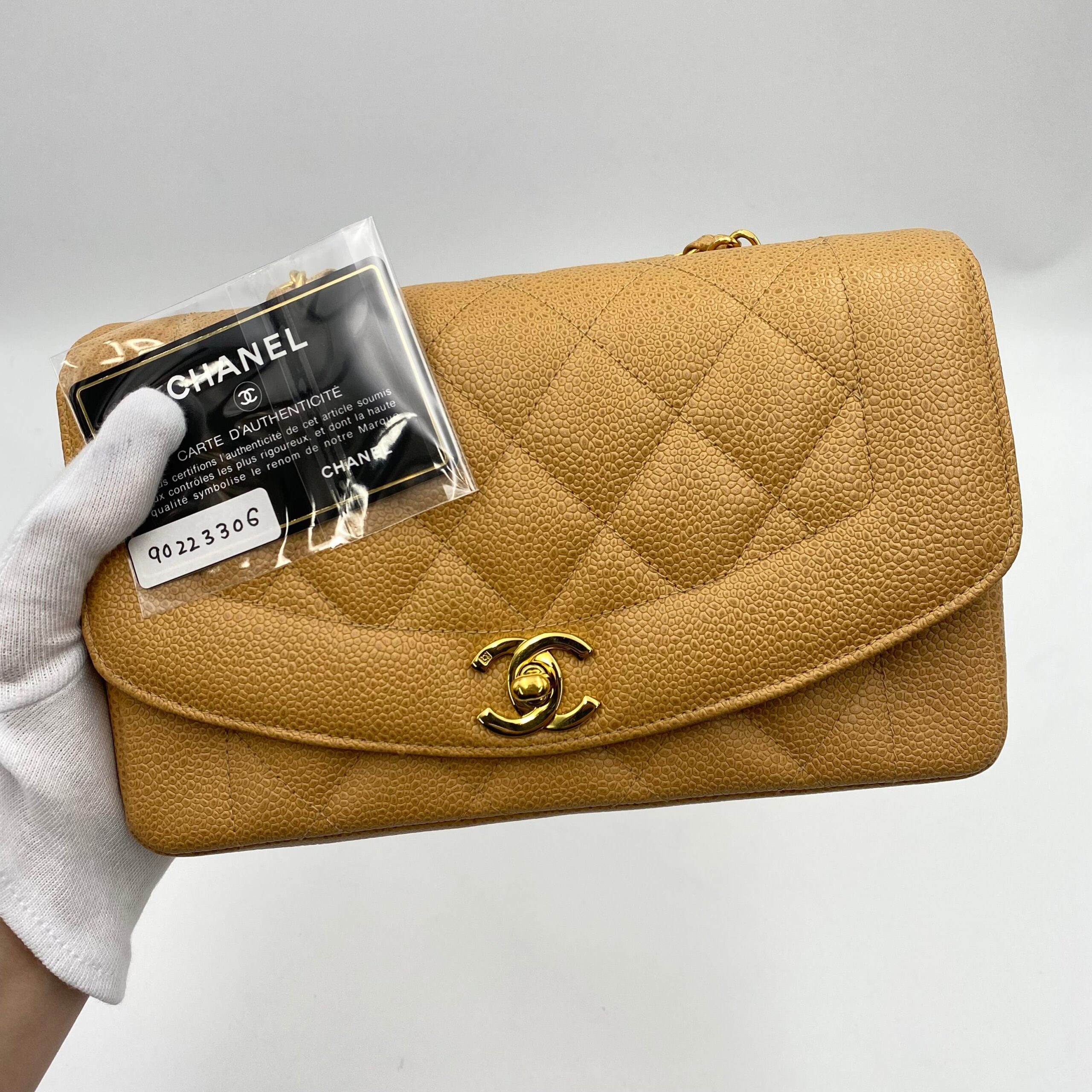 Chanel Small Beige Shoulder Bag