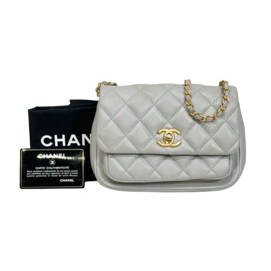 Chanel Mini Grey Elegant Handbag 2 | Studio Nafay