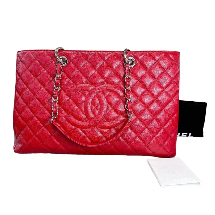 Chanel GST Large Red Caviar Bag | Studio Nafay