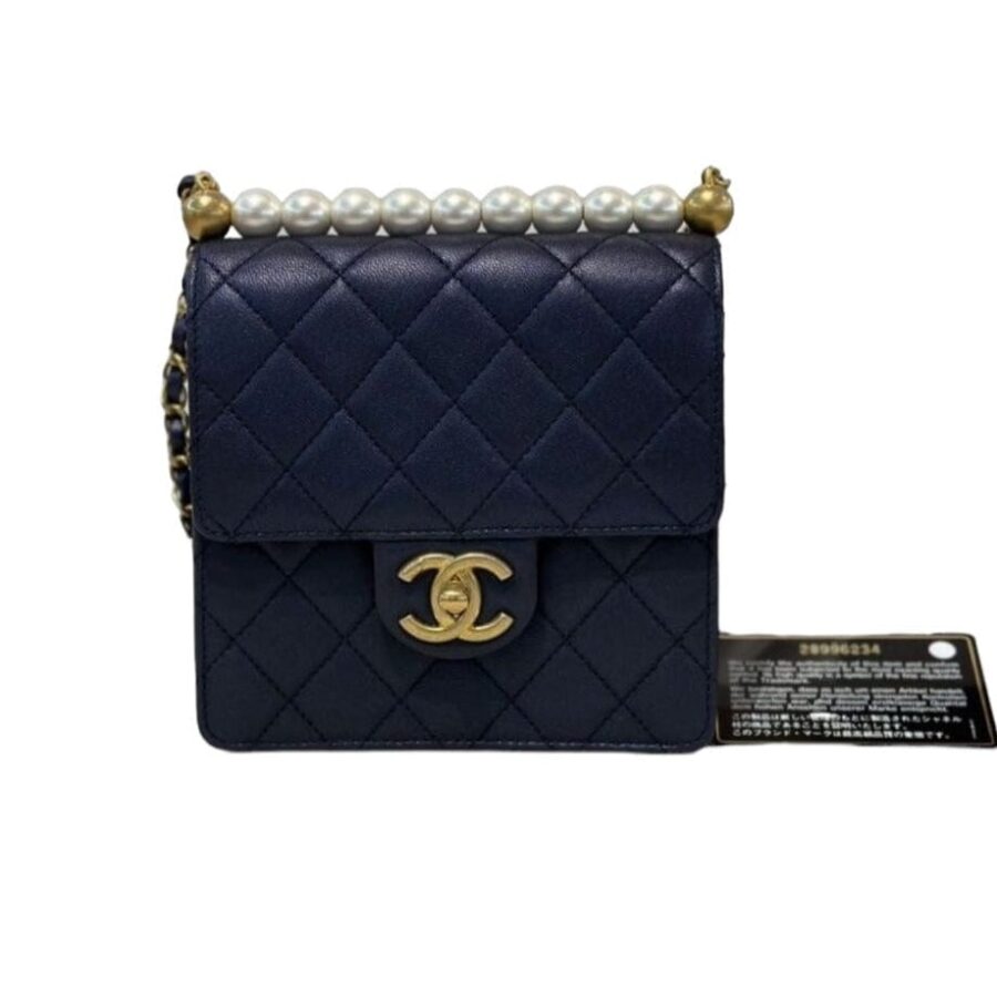 Chanel Navy Elegant Handbag 3 | Studio Nafay