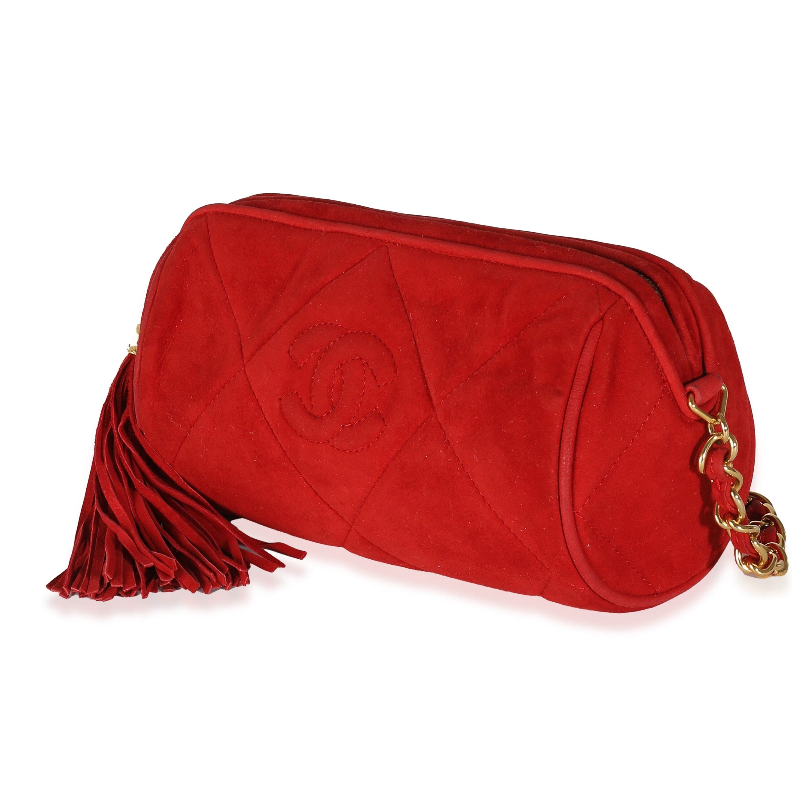 Chanel Medium Red Elegant Clutch