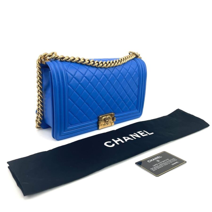 CHANEL New Medium Boy Bag - Blue | Studio Nafay