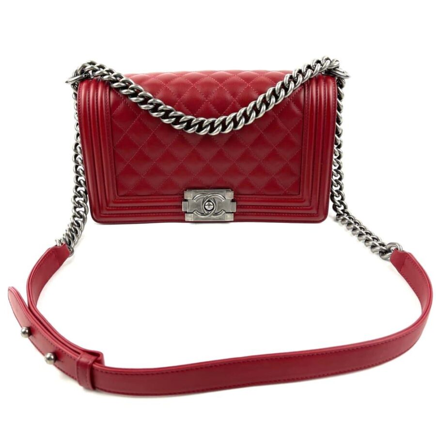 CHANEL - Medium Boy Bag - Red | Studio Nafay