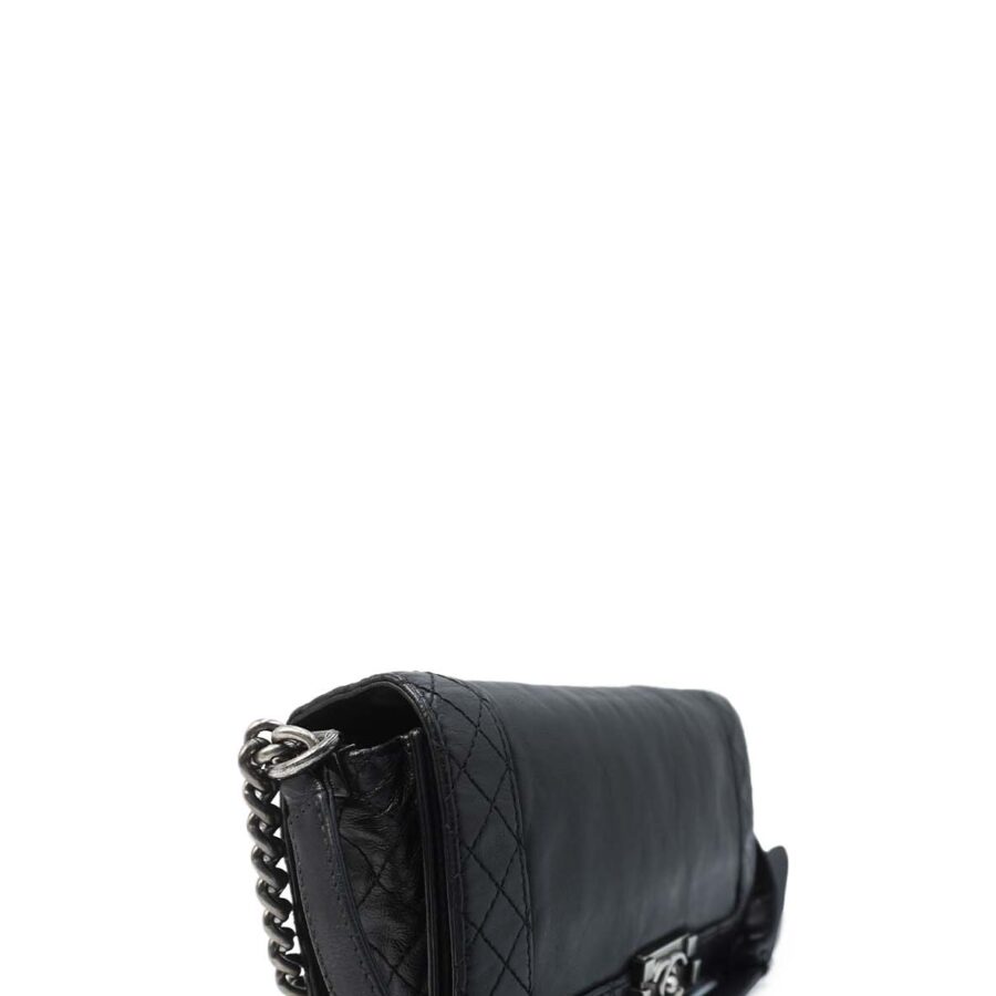 Medium Reverso Boy with Ruthenium Hardware Black | Studio Nafay