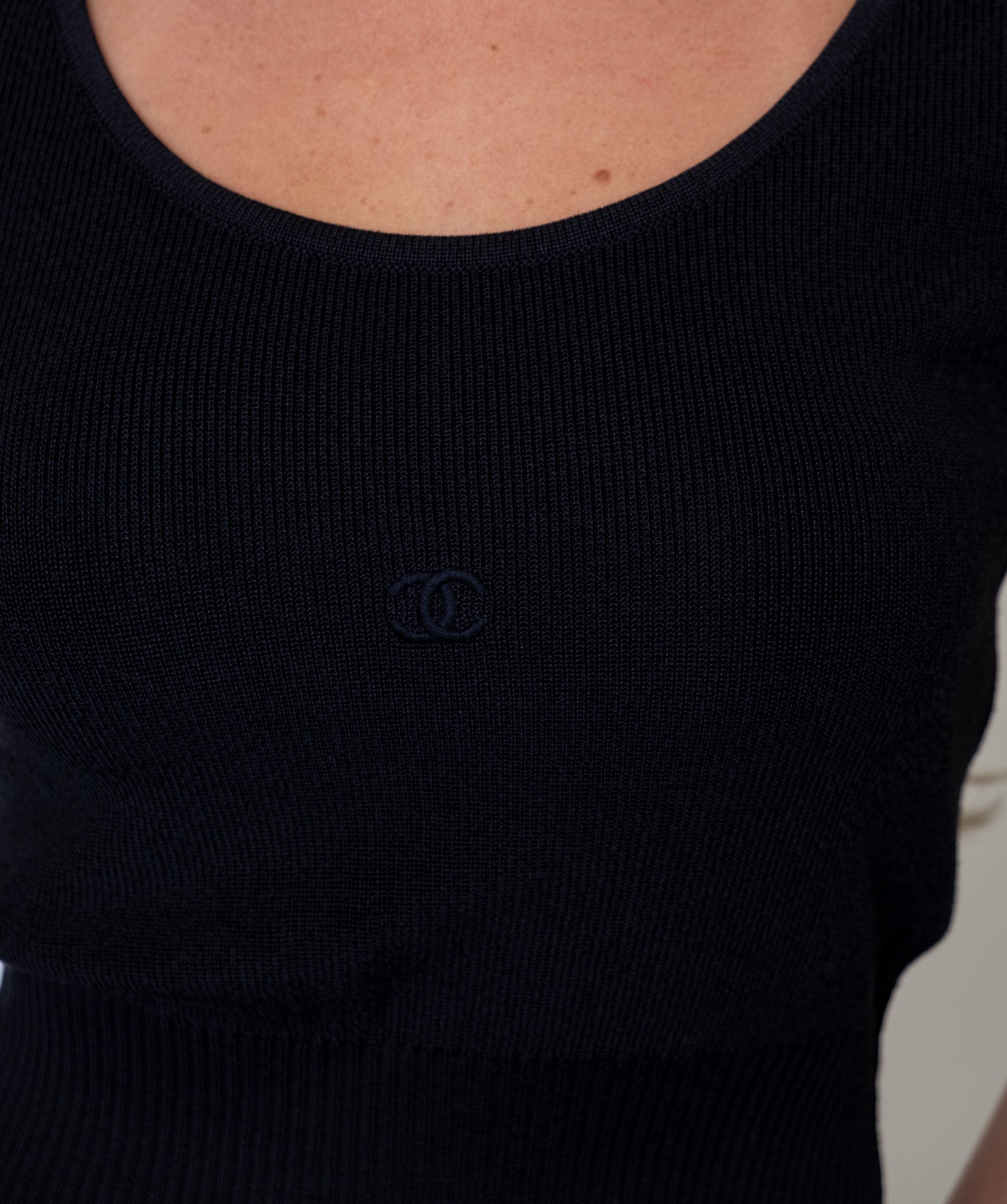 Chanel Navy Elegant Shoulder Bag 2
