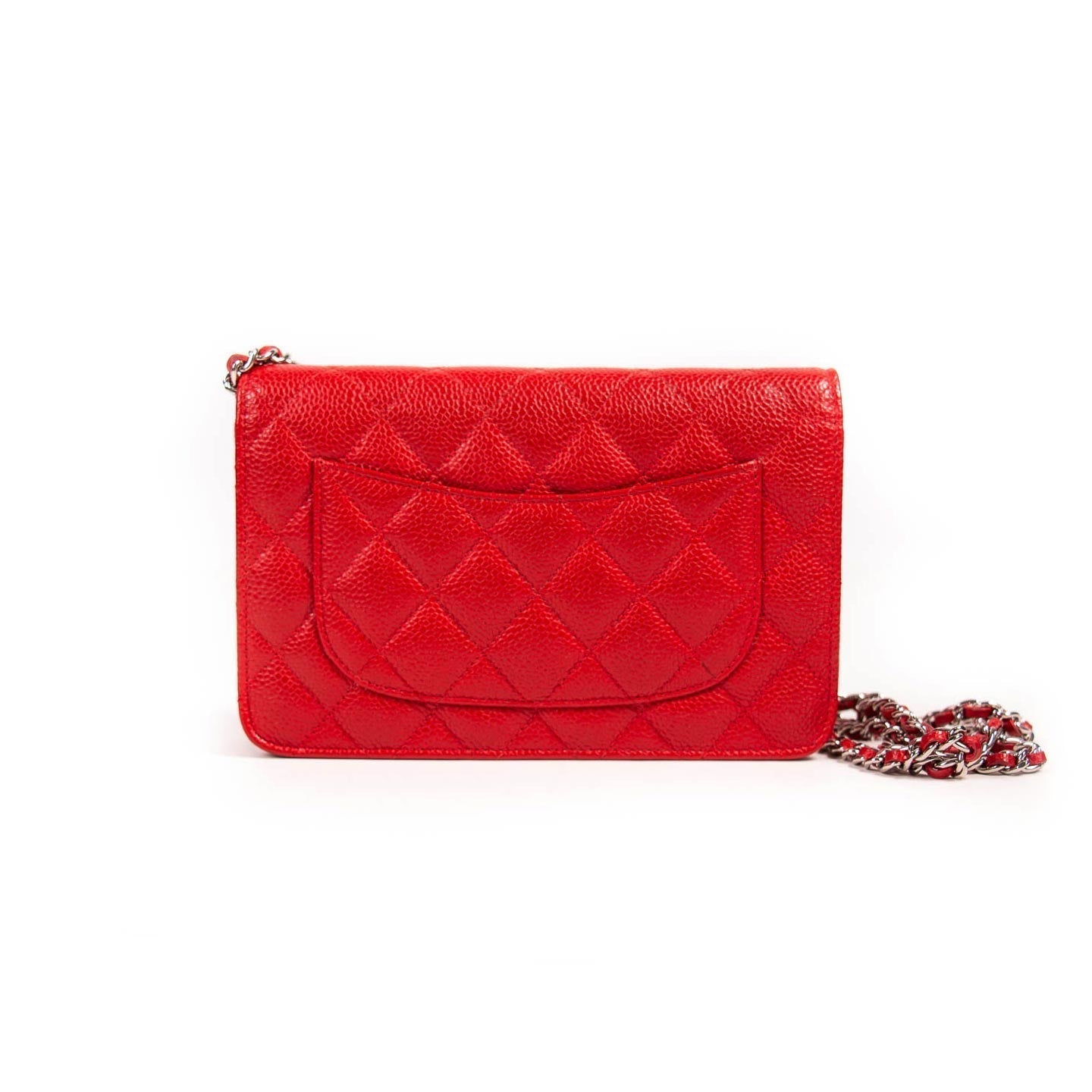 Chanel Flap Leather Red Crossbody Bag