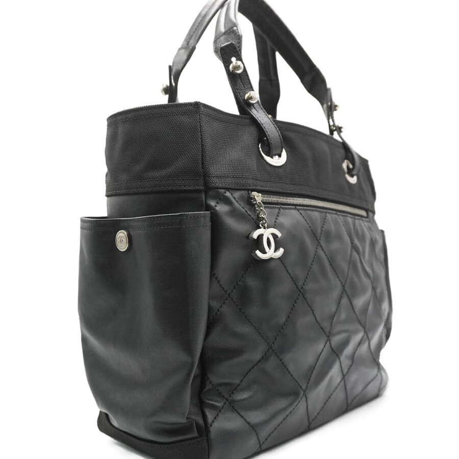 Paris Biarritz Shopping Tote Black | Studio Nafay