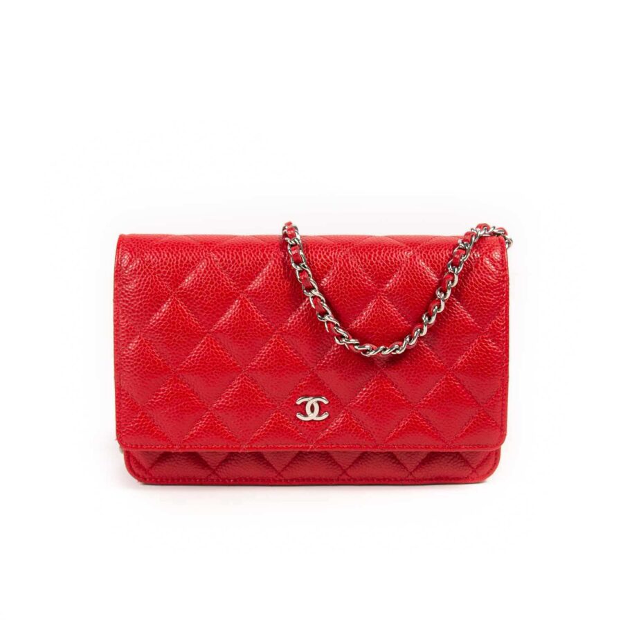 Chanel Flap Leather Red Crossbody Bag | Studio Nafay