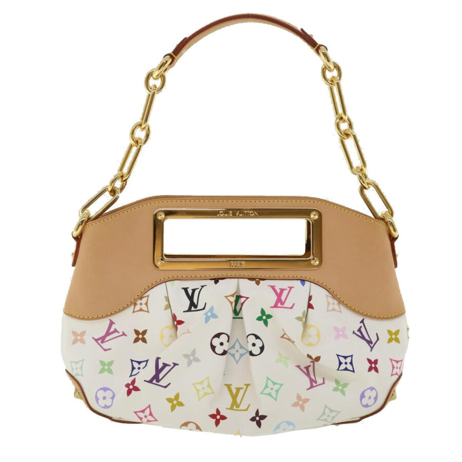LOUIS VUITTON Multicolor Chain Judy PM Shoulder Bag White LV Auth cl213 | Studio Nafay