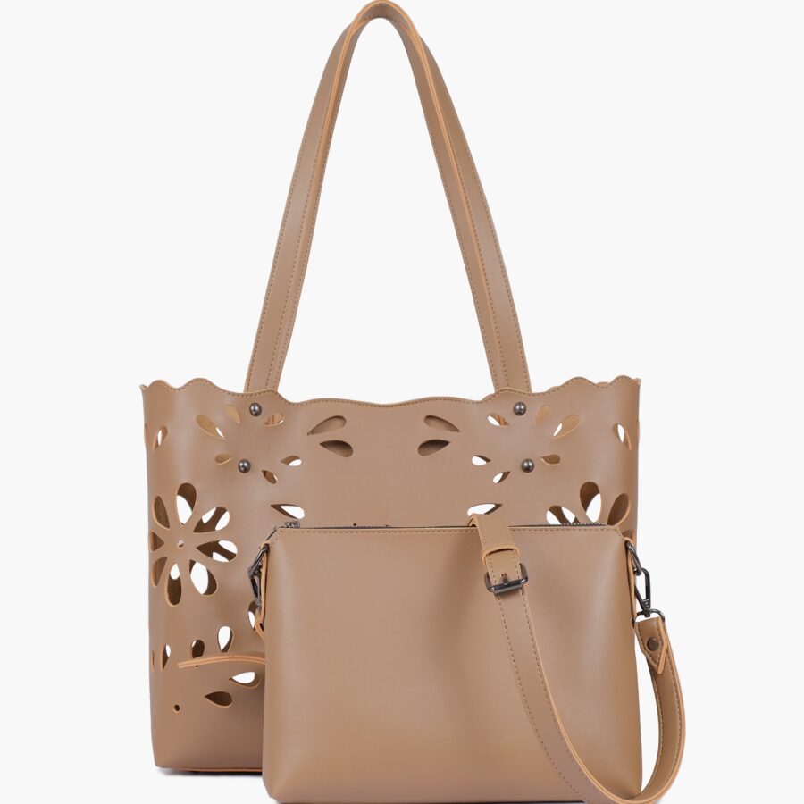 Coffee two-piece floral tote | Studio Nafay