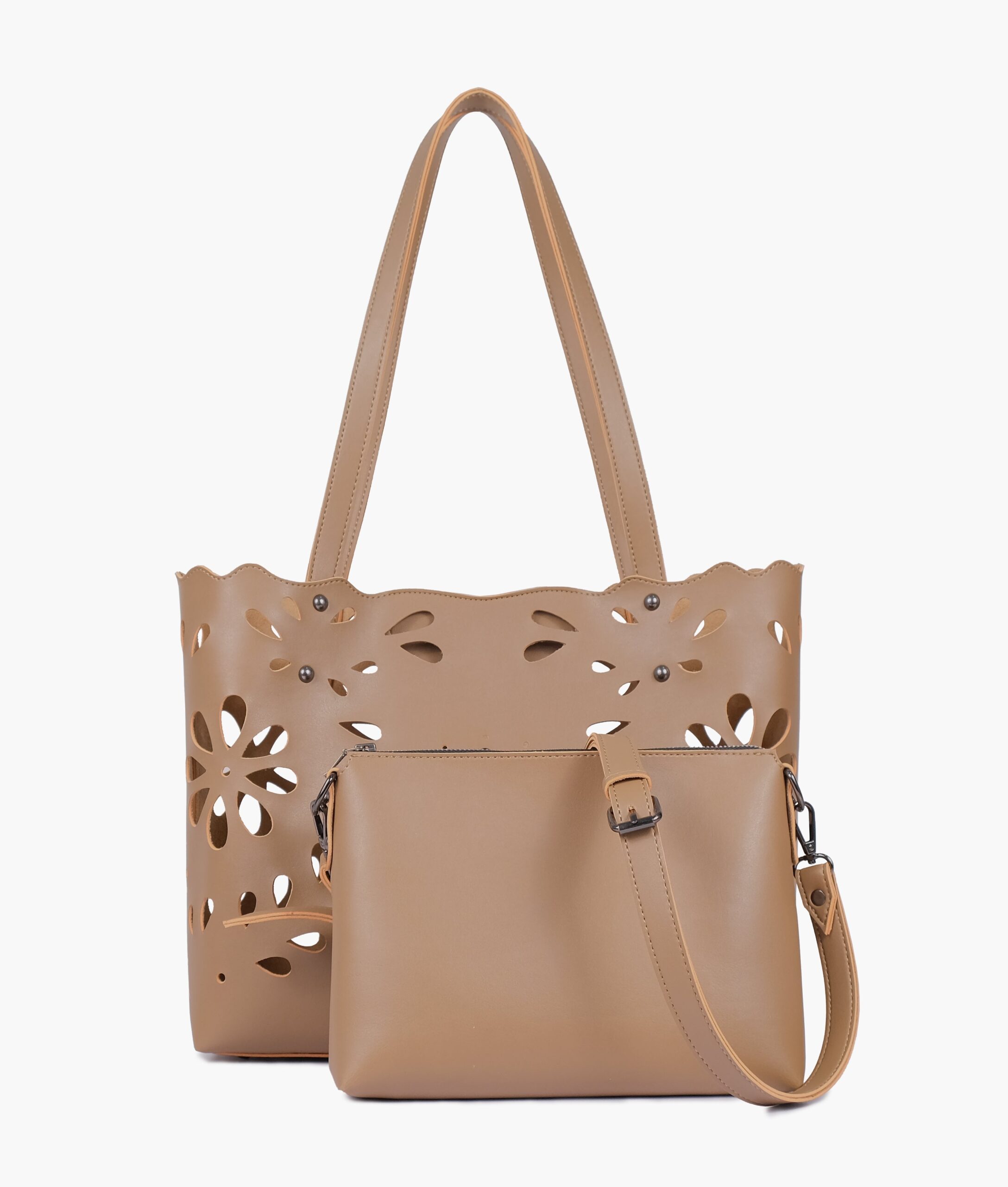 Coffee two-piece floral tote | Studio Nafay