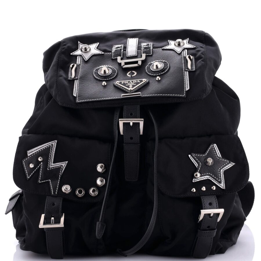 Robot Double Front Pocket Backpack Tessuto Medium | Studio Nafay