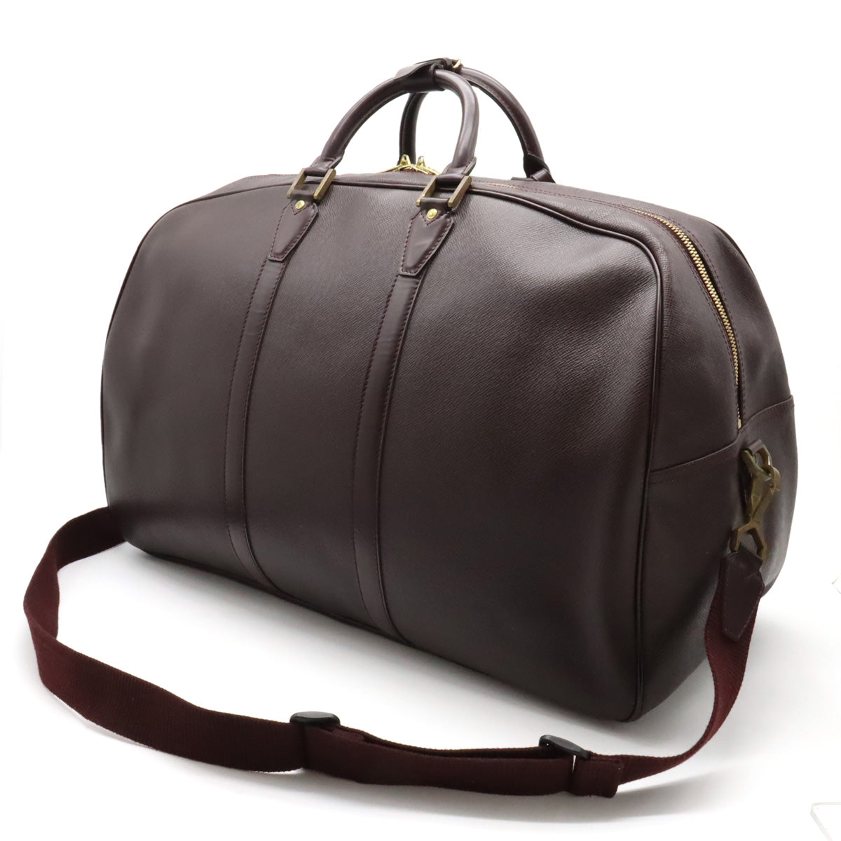 LOUIS VUITTON Kendall GM Boston Bag in Taiga Bordeaux