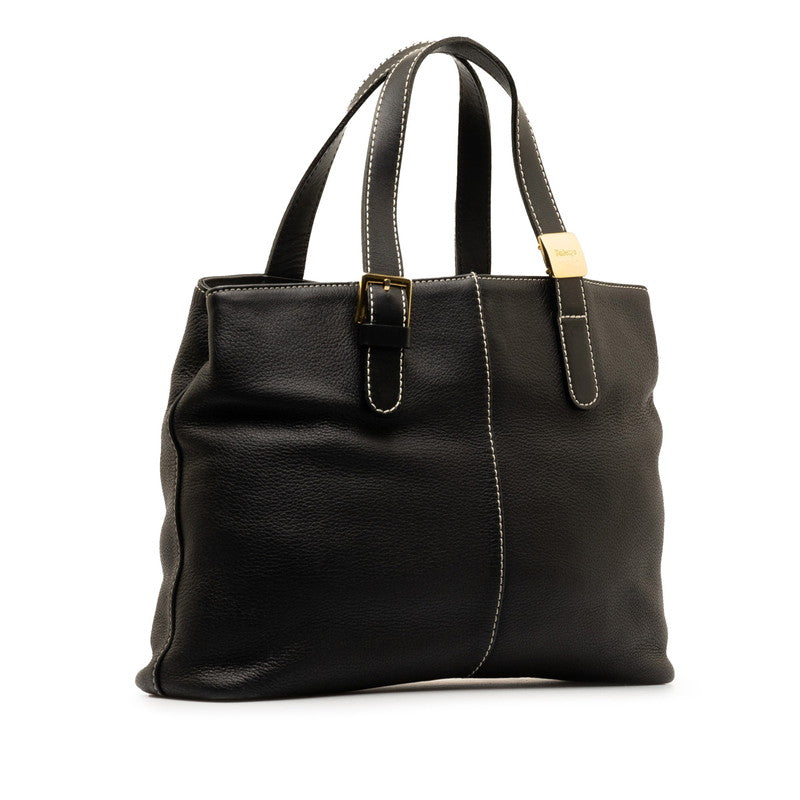 Burberry Nova Check Shadow Horse Leather Handbag