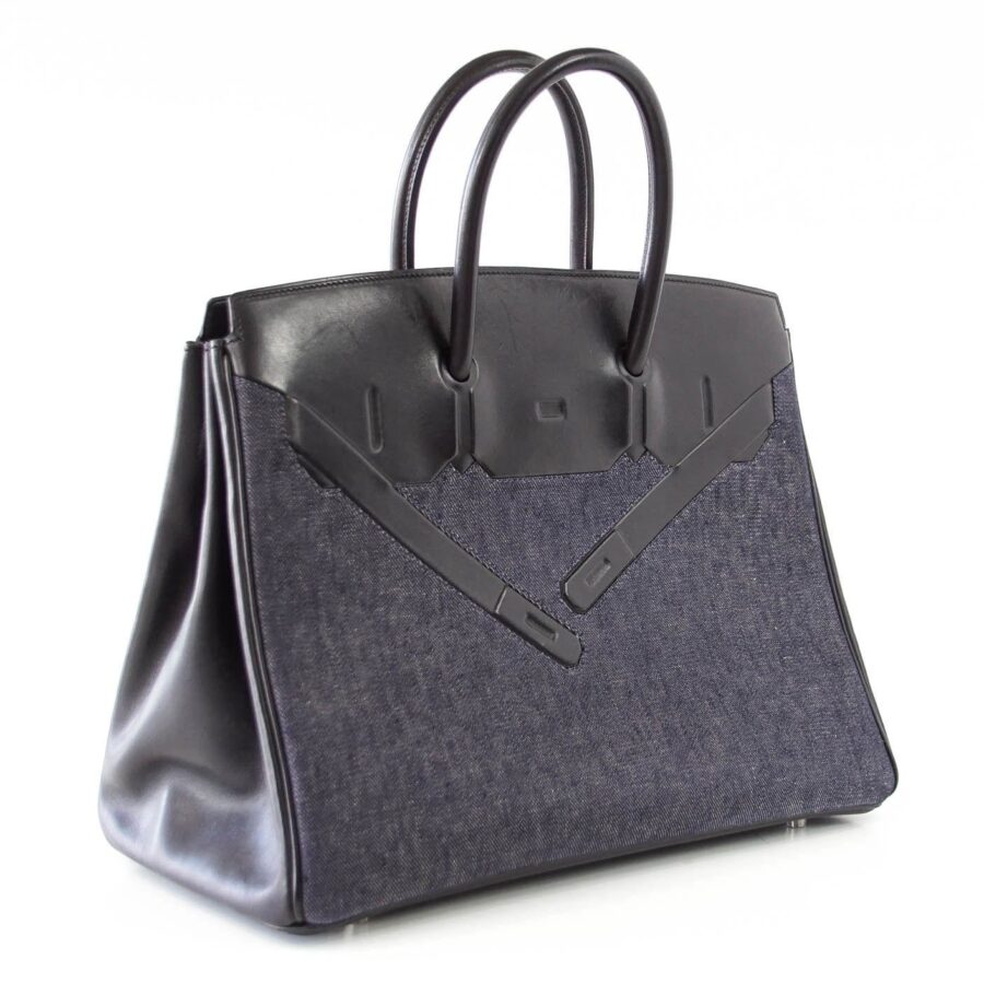 Hermes Birkin 35 Bag Rare Limited Edition Denim Shadow | Studio Nafay