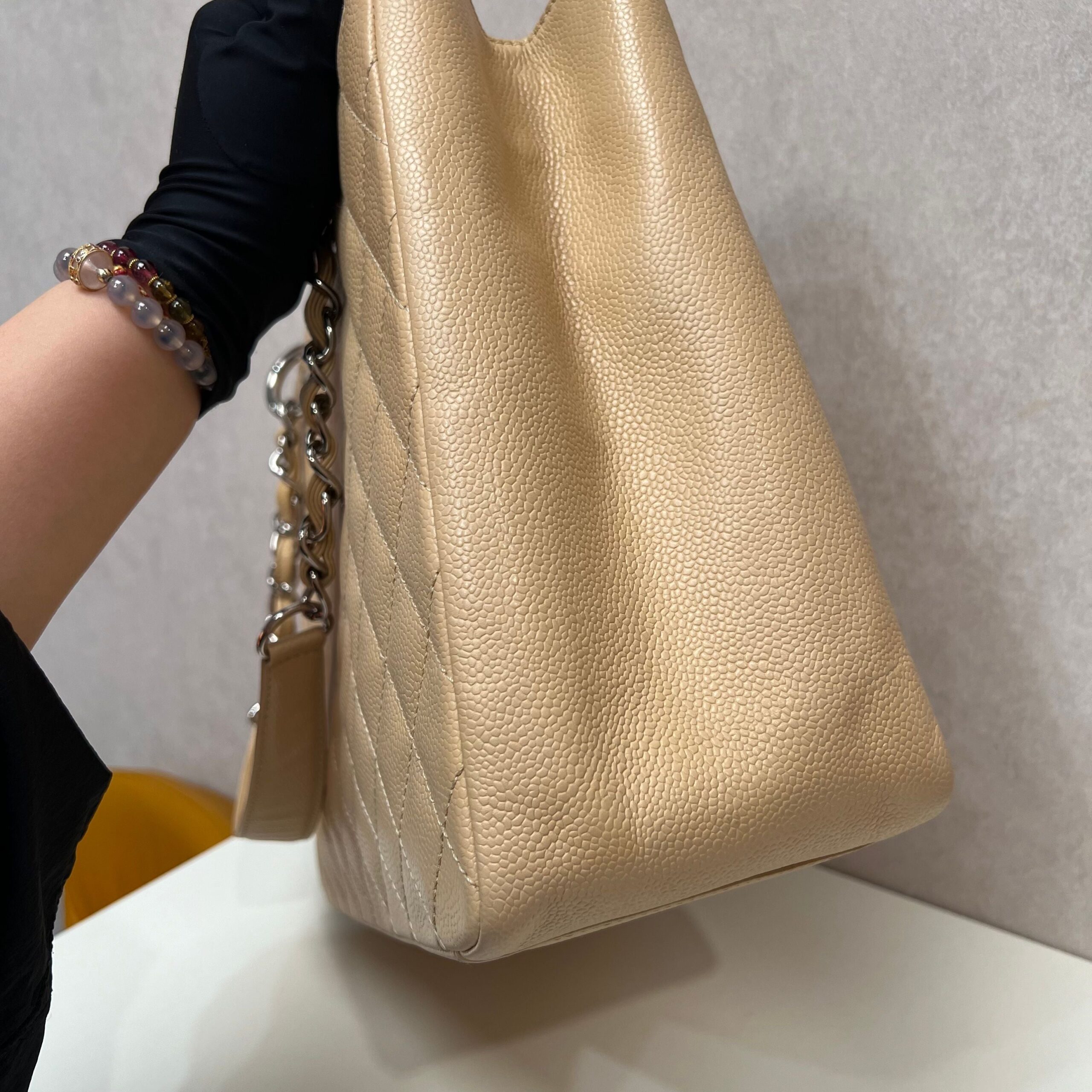 Chanel Grand Shopping Tote with Card- Neutrals Totes, Handbags - Product Image 2