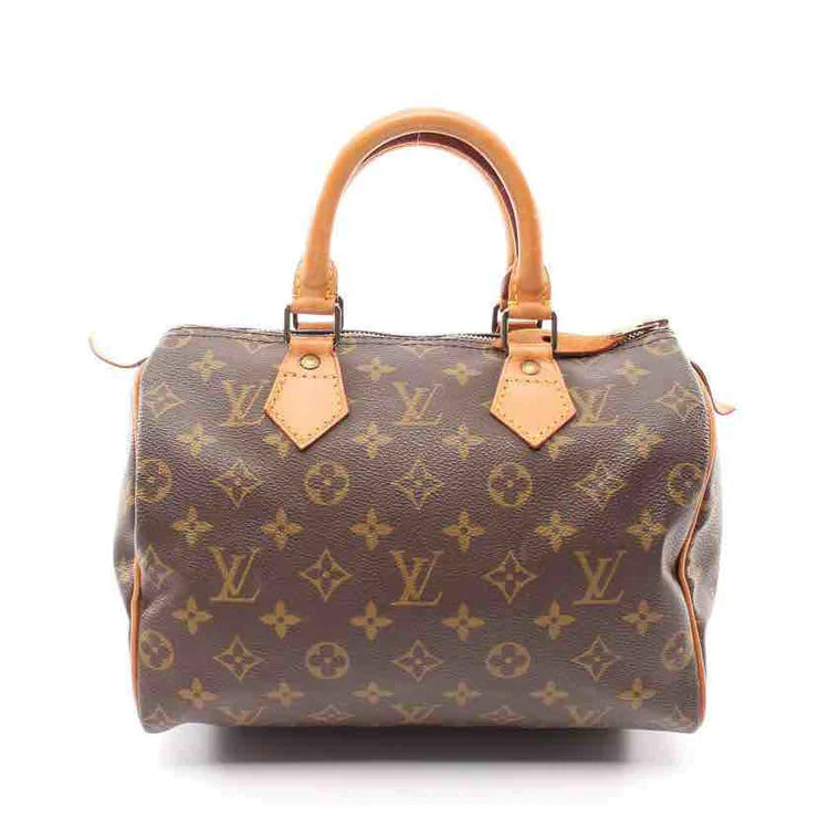 Louis Vuitton Monogram Speedy 25 Handbag, Brown, Coated Canvas | Studio Nafay