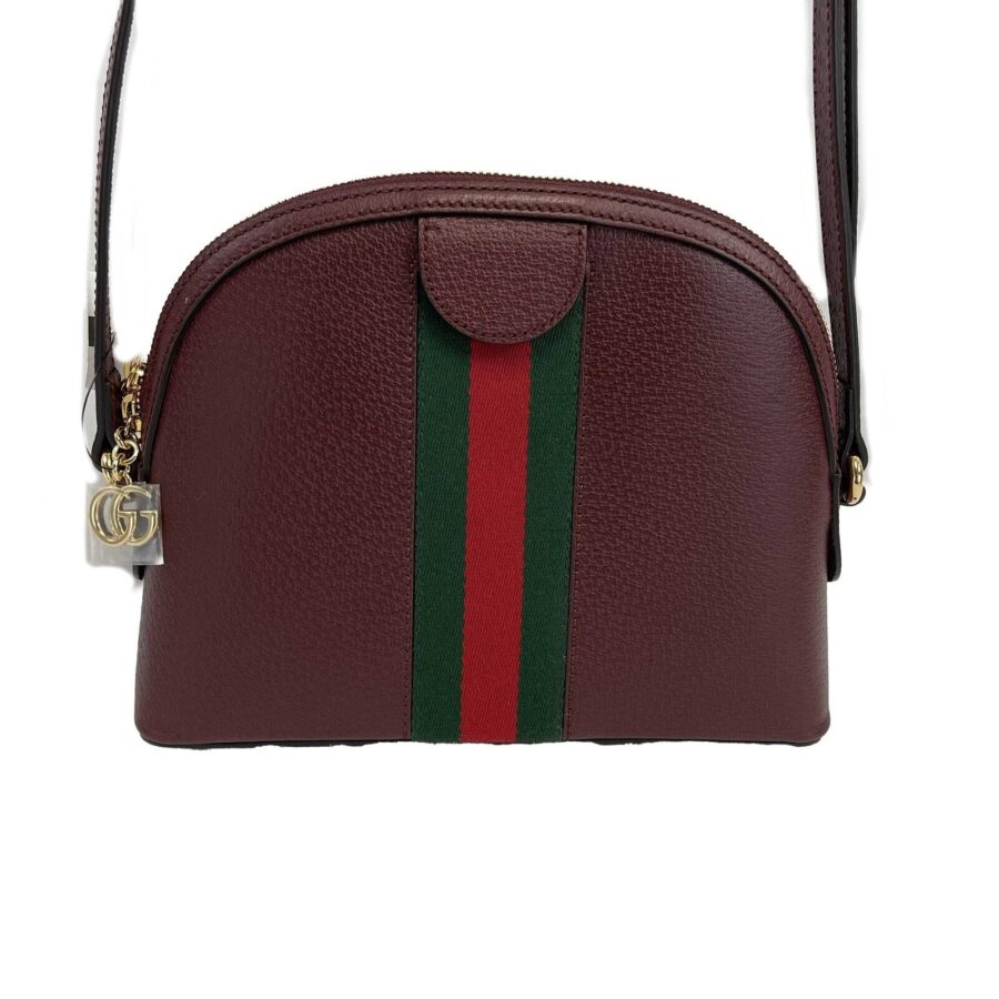 GUCCI - NEW Ophidia Small Shoulder Burgundy GG Leather Crossbody | Studio Nafay