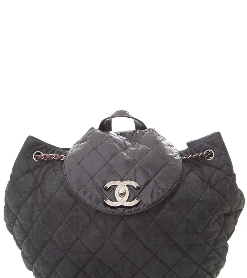 Chanel Black Quilted In The Mix Iridescent Backpack | Studio Nafay
