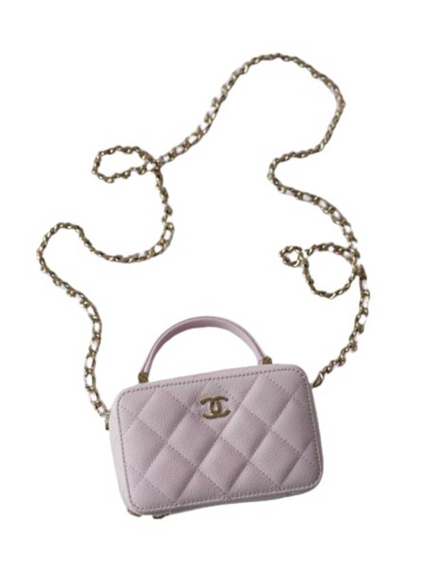 CC Logo Mini Camera Cross Back Light Pink Chanel | Studio Nafay