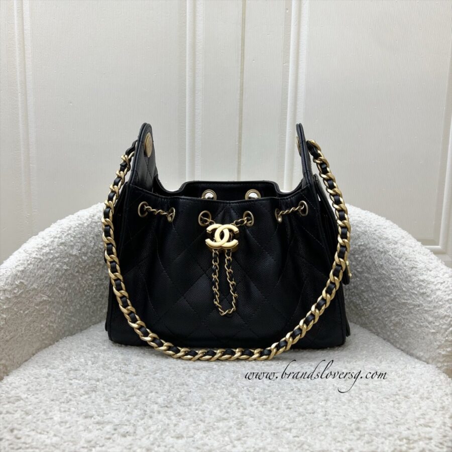 [BN - Jan ] Chanel 25 Mini Hobo Bag in Black Caviar and AGHW (Model: ) | Studio Nafay