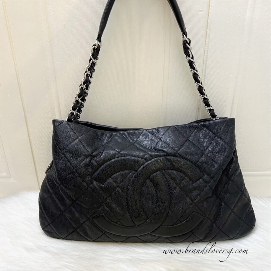 Chanel Timeless CC Tote Bag in Black Caviar and SHW | Studio Nafay