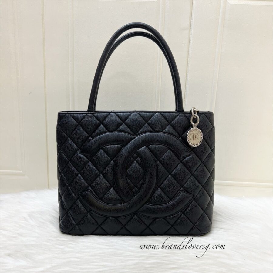 Chanel Medallion Tote in Black Caviar and SHW | Studio Nafay