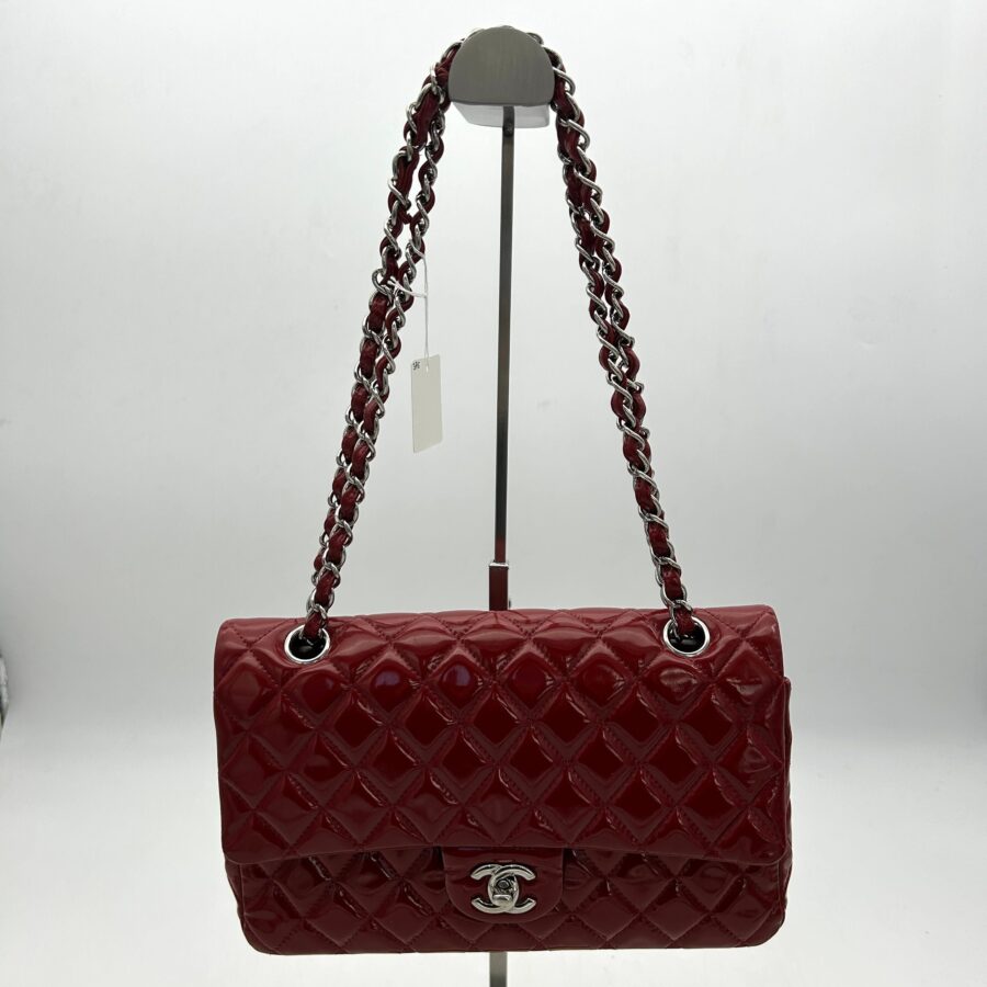 Chanel Classic Patent Maxi Double Flap Bag - Red Shoulder Bags, Handbags AF | Studio Nafay