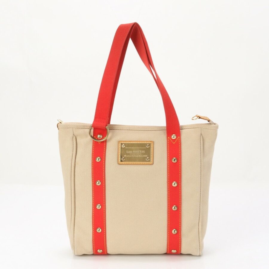 Louis Vuitton Antigua Leather Canvas Handbag | Studio Nafay