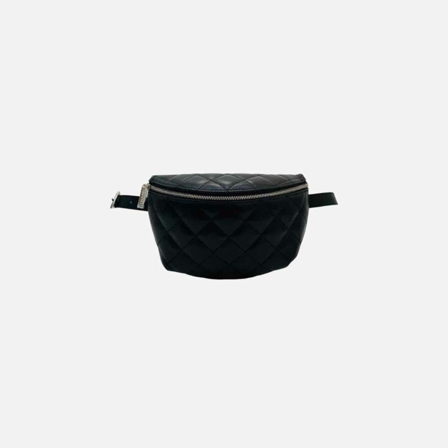 CHANEL Classic Black Quilted Belt Bag | Studio Nafay