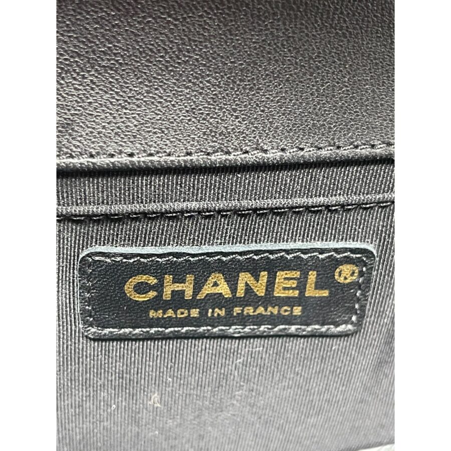 CHANEL Chanel Boy Flap Bag Quilted Lambskin Old Medium - Black | Studio Nafay