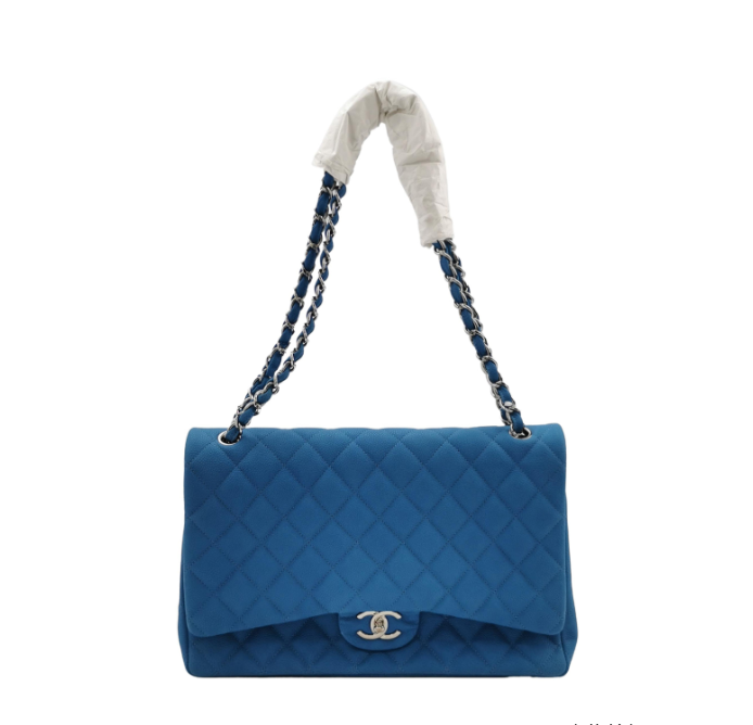 Chanel Classic Flap Blue Shoulder Bag