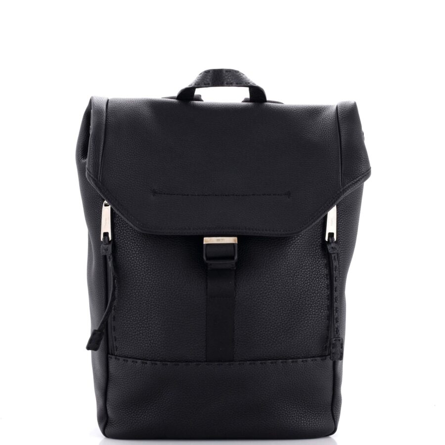 Selleria Flap Buckle Backpack Leather Mediium | Studio Nafay