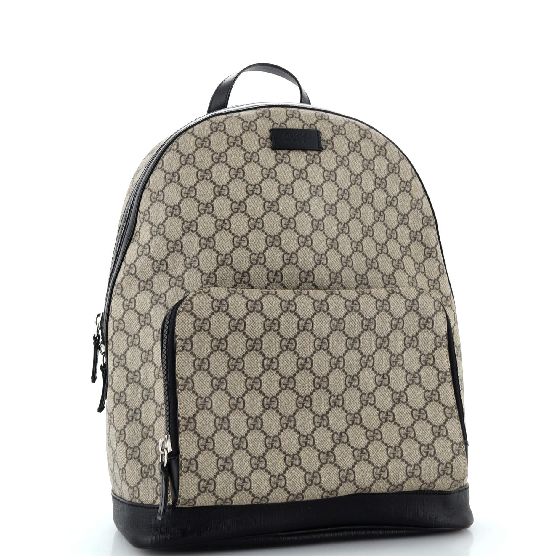 Zip Pocket Backpack GG Coated Canvas Medium