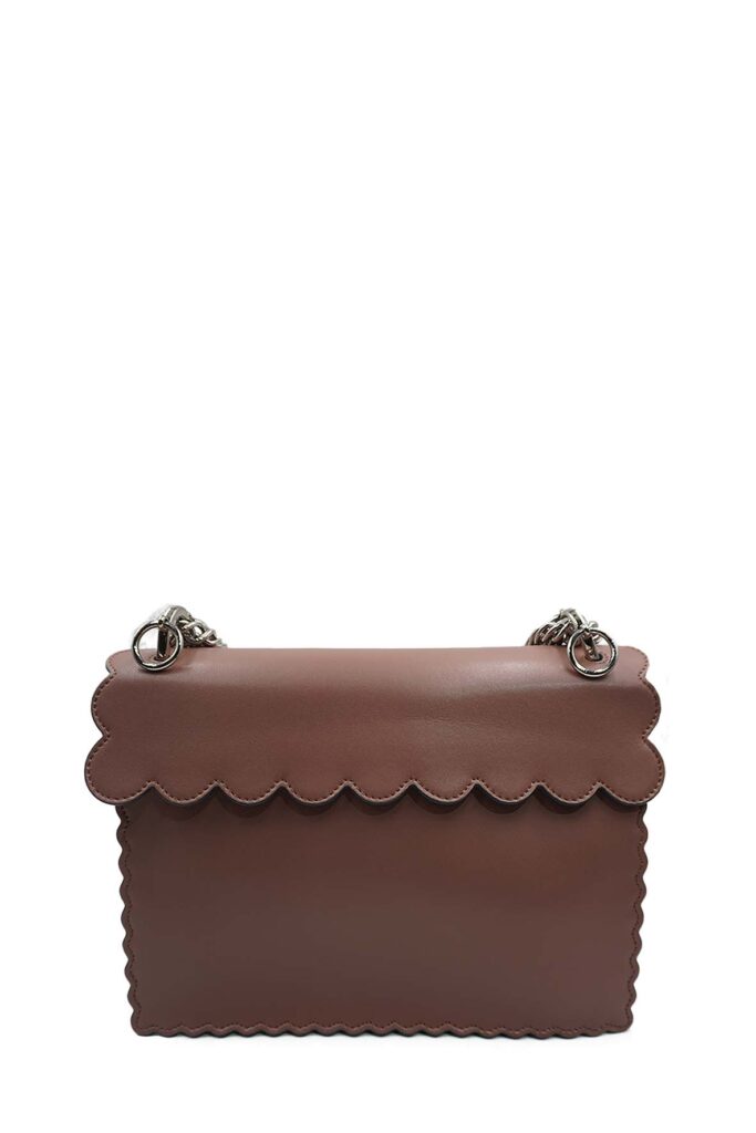 Scalloped Medium Kan I Shoulder Bag Light Brown - Product Image 2