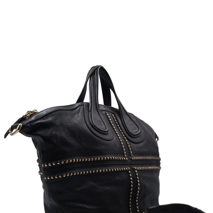Medium Nightingale Studded Black | Studio Nafay