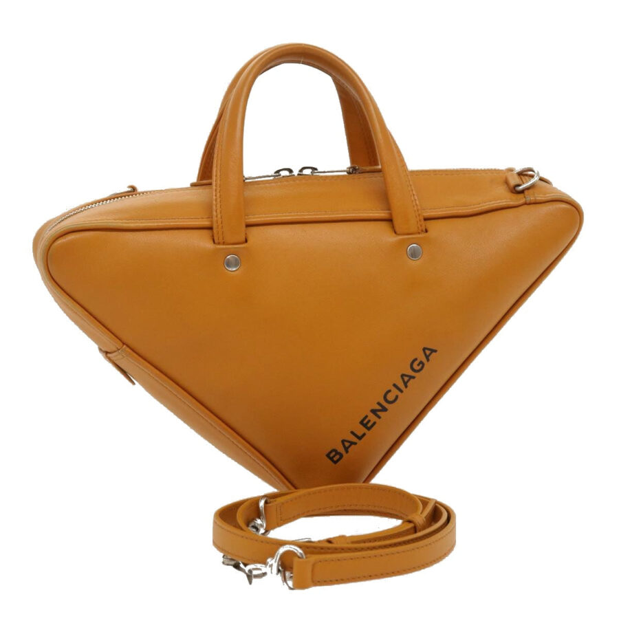BALENCIAGA 2Way Shoulder Bag Hand Bag Leather Brown Auth am2534gA | Studio Nafay