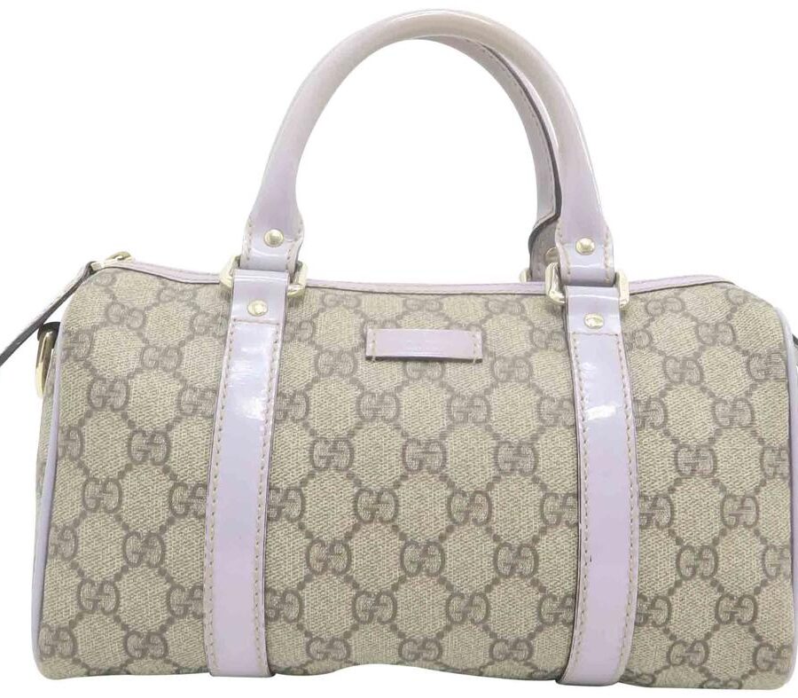 Gucci Bag Boston Brown Canvas Tote | Studio Nafay