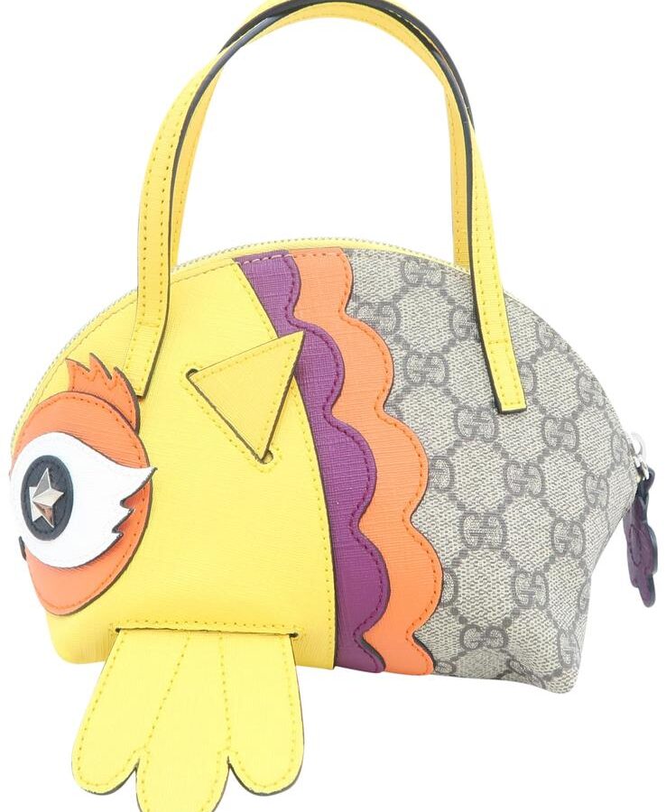 Gucci Brid Children Gg Supreme Grey Canvas Tote | Studio Nafay