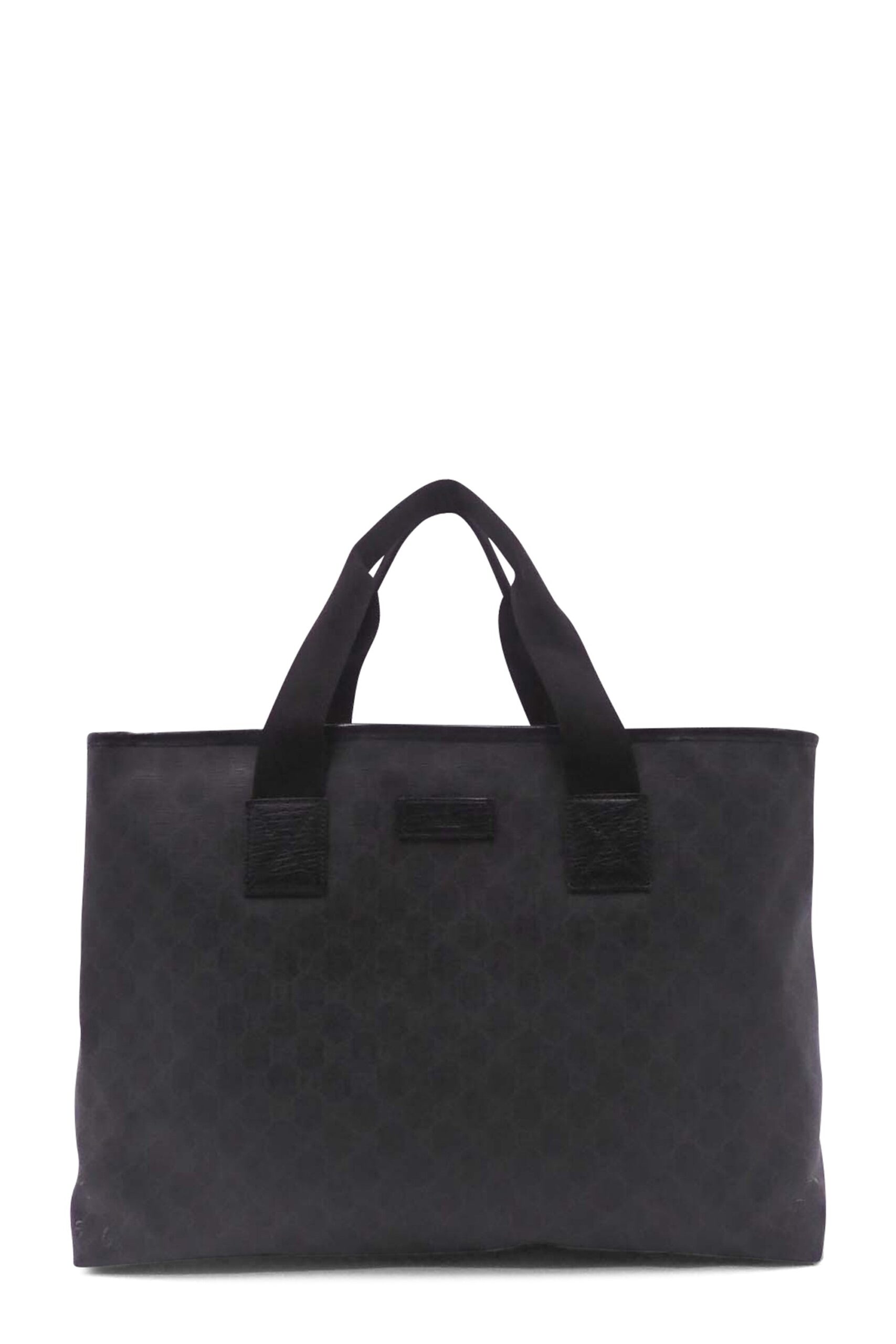 GG Coated Canvas Convertible Tote Black