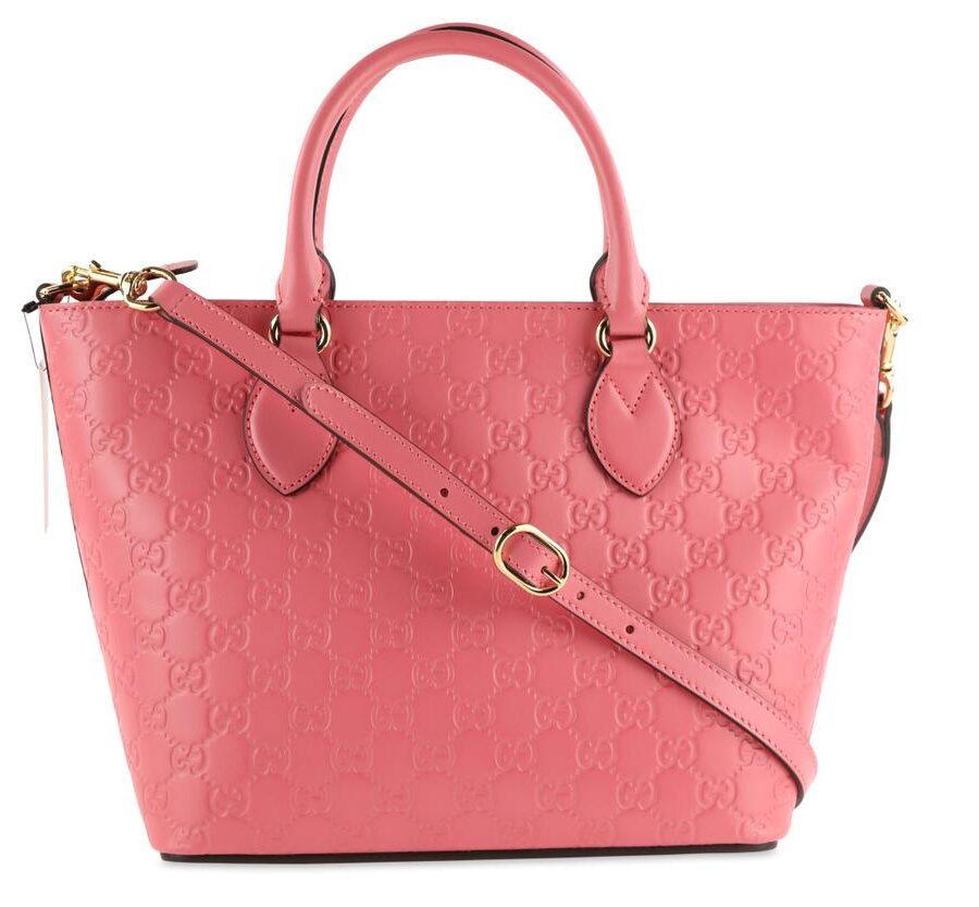 Gucci Guccissima Tote Pink Leather Cross Body Bag | Studio Nafay