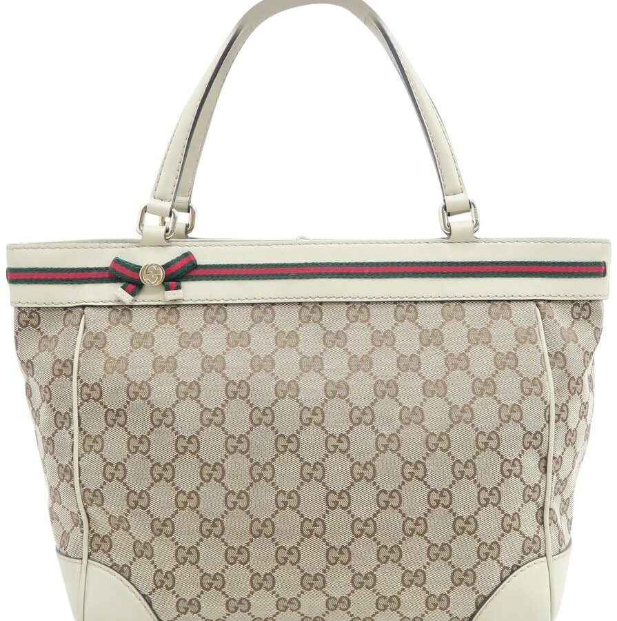 Gucci Mayfair Supreme Brown&tan Canvas Tote | Studio Nafay