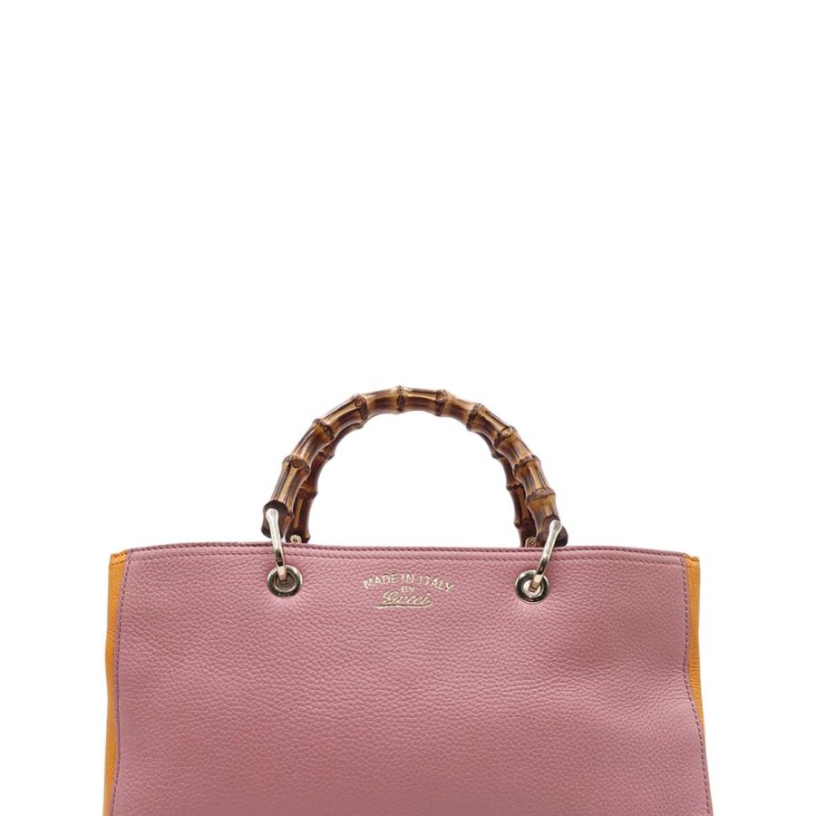 Medium Bamboo Shopper Pink, Orange | Studio Nafay